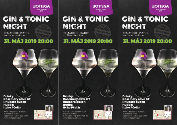 gin and tonic night v bottege